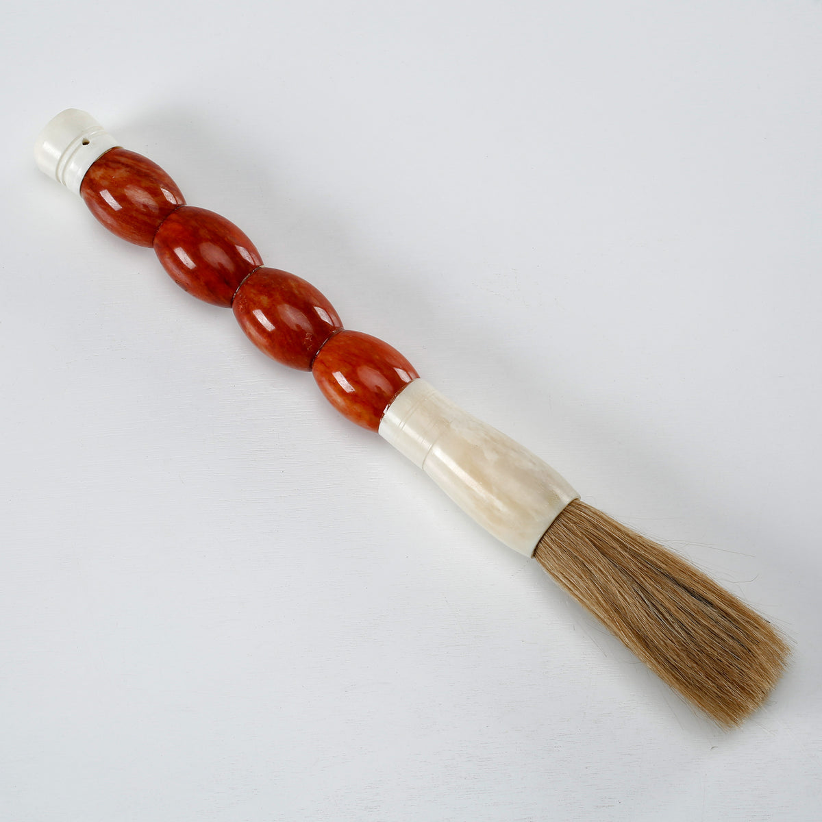 Approx.14" Burnt Orange Marble Calligraphy Brush