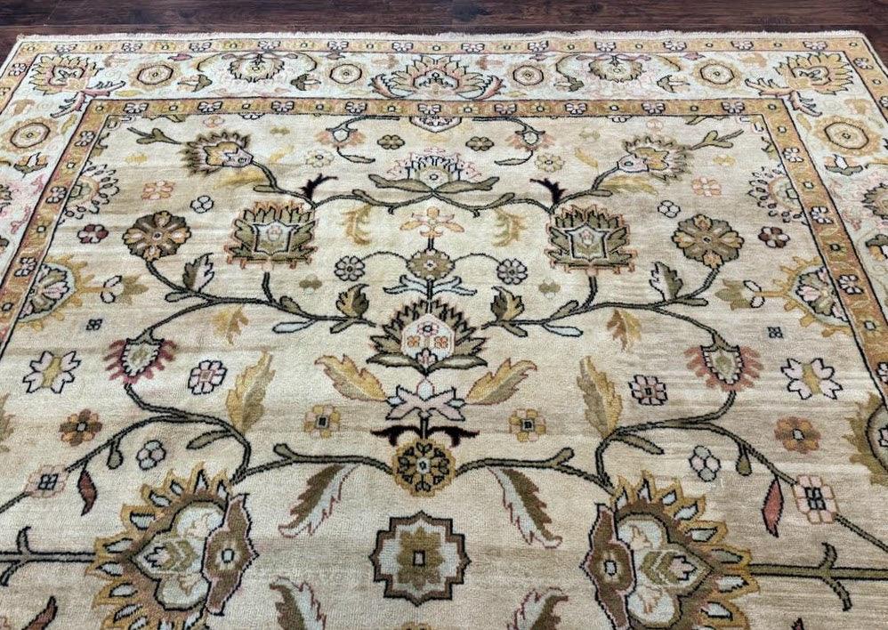 Turkish Oushak Rug 8x10, Vintage Wool Carpet - Jewel Rugs, view 4