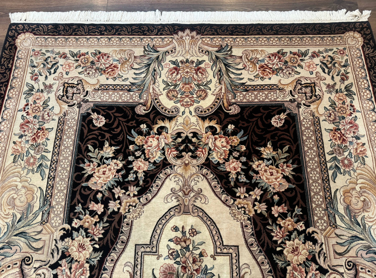 Aubusson Rug 6x9, European Design, Fine 170 KPSI, Elegant Carpet - Jewel Rugs, view 3