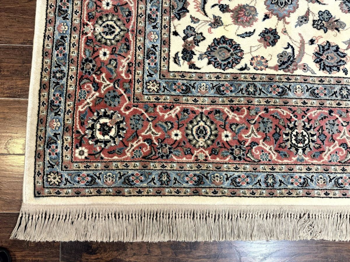 Karastan Rug 8.8 x 12, Ivory Rose Kashan #768, Wool Pile Karastan Carpet, Original 700 Series, Rare, Discontinued, Vintage - Jewel Rugs, view 8