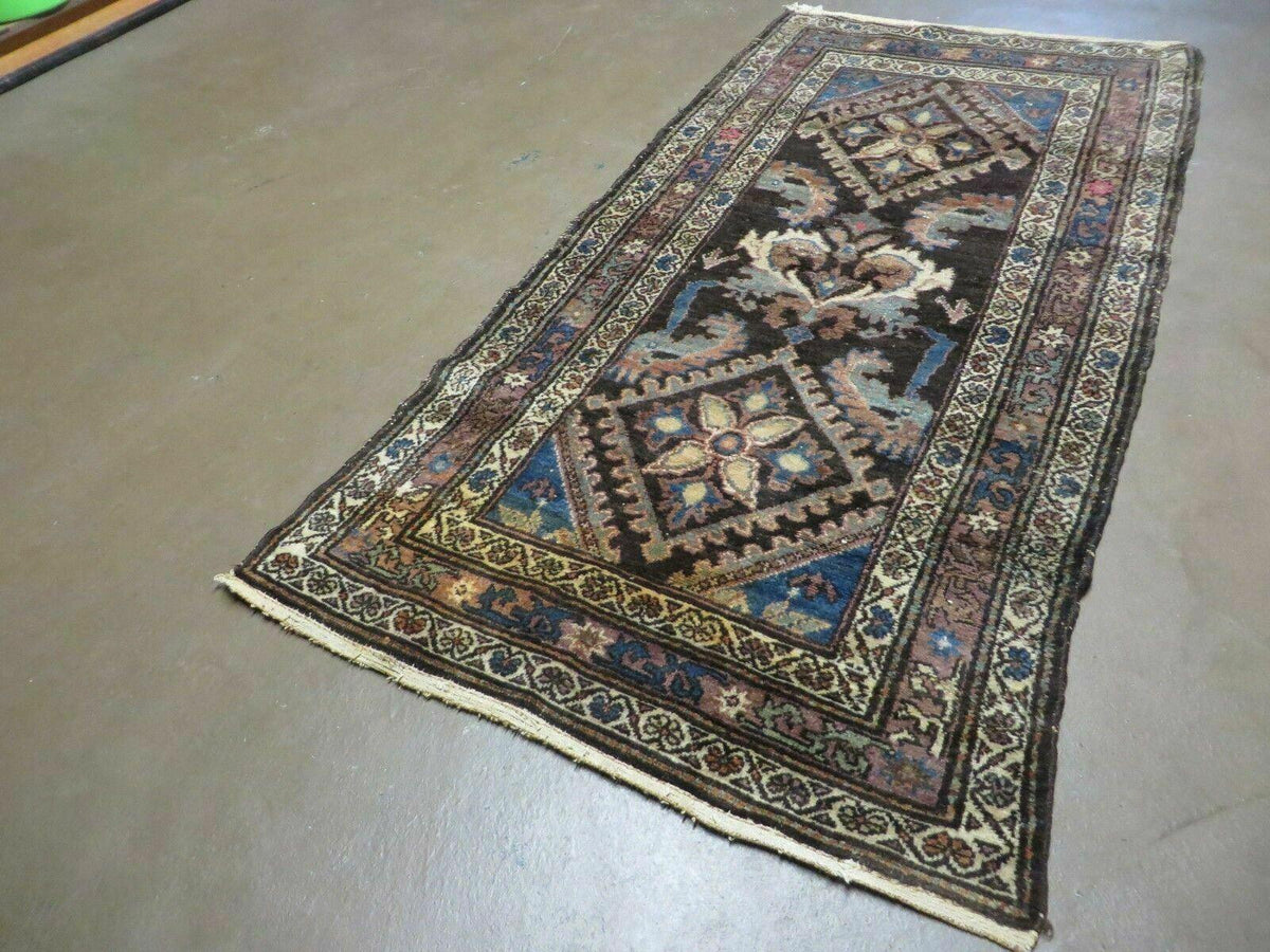 3' X 6' Antique Handmade India Floral Oriental Wool Rug Veg Dyes Nice - Jewel Rugs, view 3