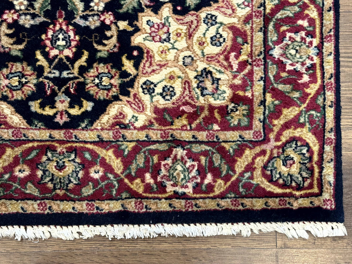 Pak Persian Sarouk Rug 3x5, Navy Blue and Red - Jewel Rugs, view 10