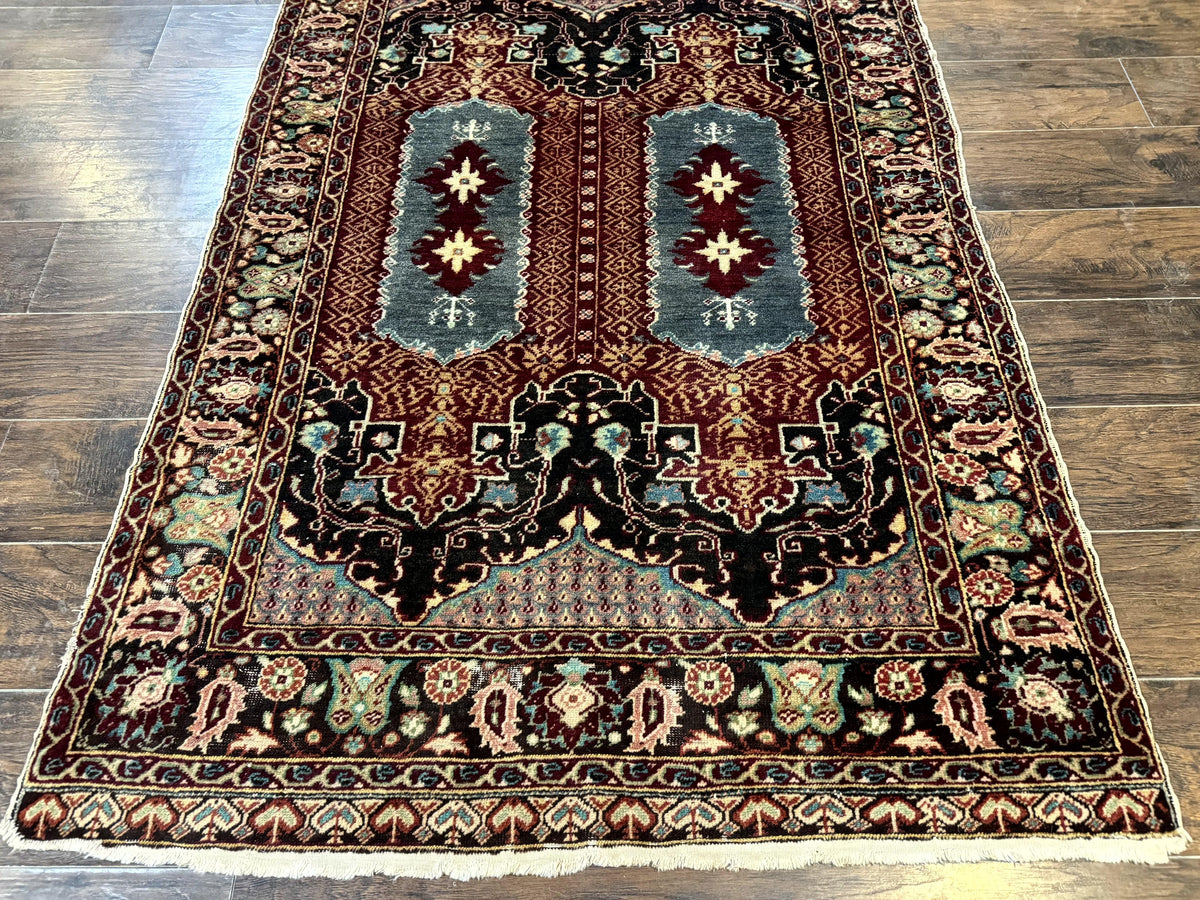Antique Turkish Rug 4x6, Unique Rare Carpet - Jewel Rugs, view 6