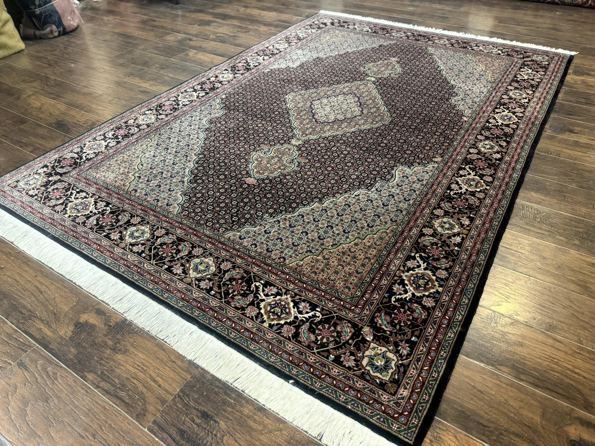 Sino Persian Rug 6x9, Herati Very Fine 400 KPSI, Black - Jewel Rugs, view 3