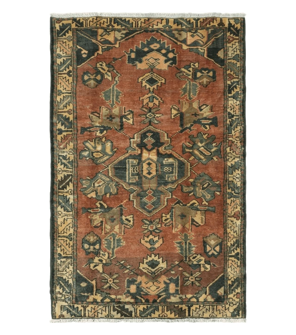 4' X 6' Antique 1920 Handmade Turkish Wool Rug Veg Dye Nice - Jewel Rugs