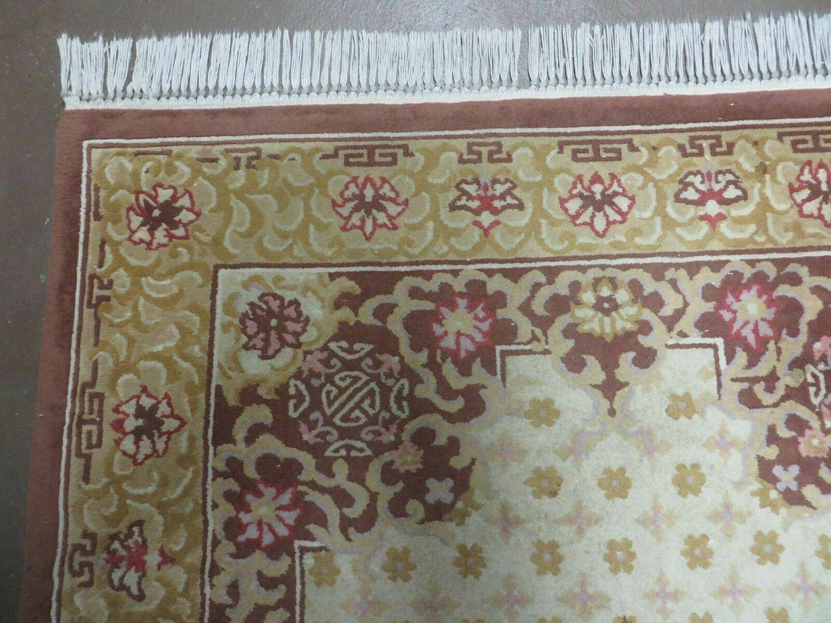 Vintage Chinese Wool Rug 4x6 - Jewel Rugs, view 7