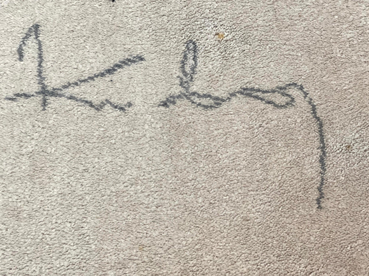 Danish Rya Shag Rug 6x9, EGE Axminster Carpet, Ivory, Modern Abstract Rug, Signed by Designer - Jewel Rugs, view 7