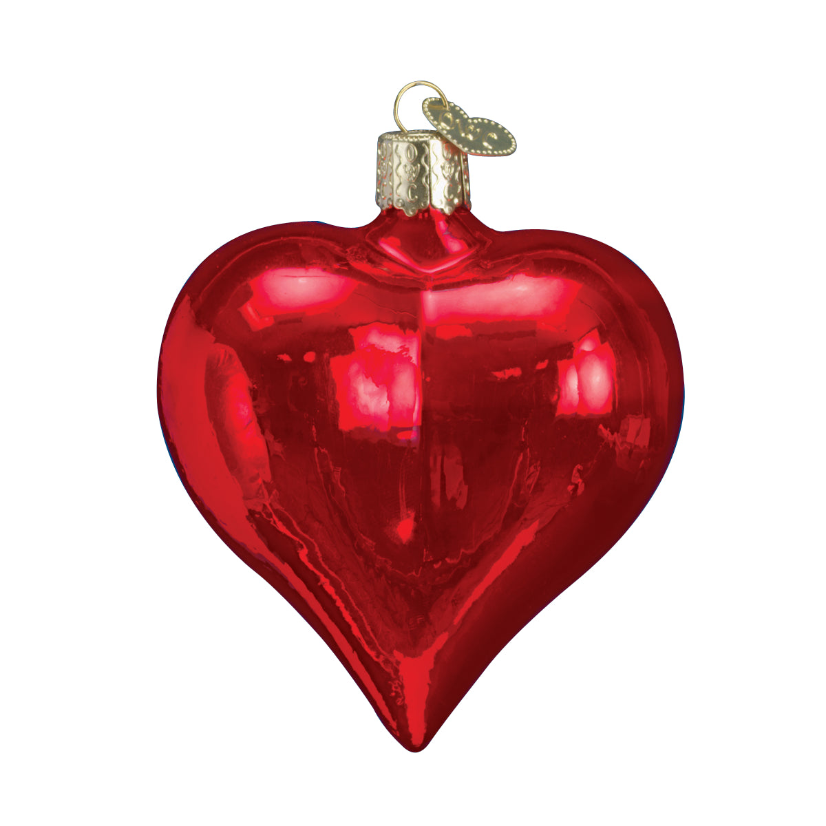 Large Shiny Red Heart Ornament