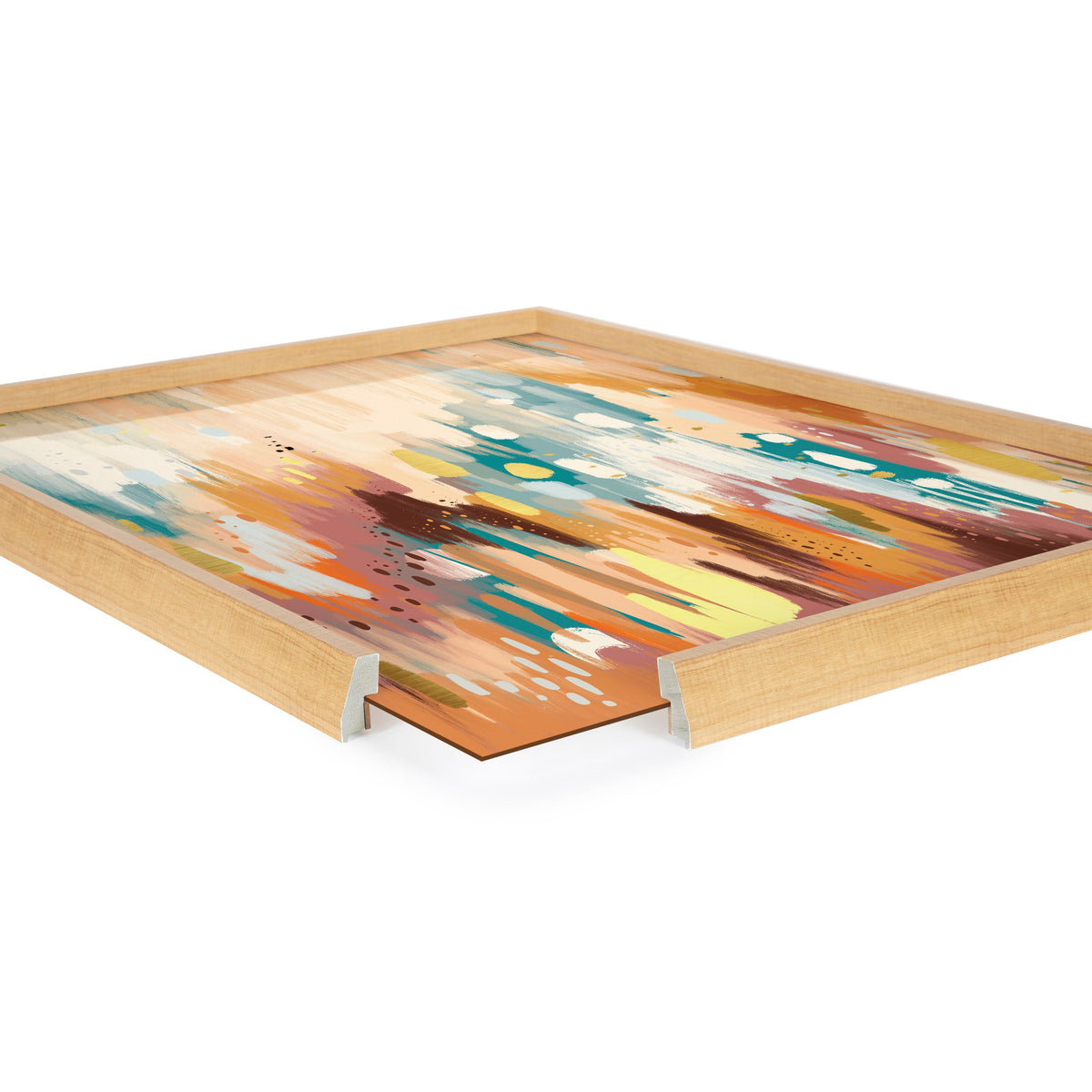 Blake Brushstroke 133 Framed Printed Glass by Jessi Raulet of Ettavee