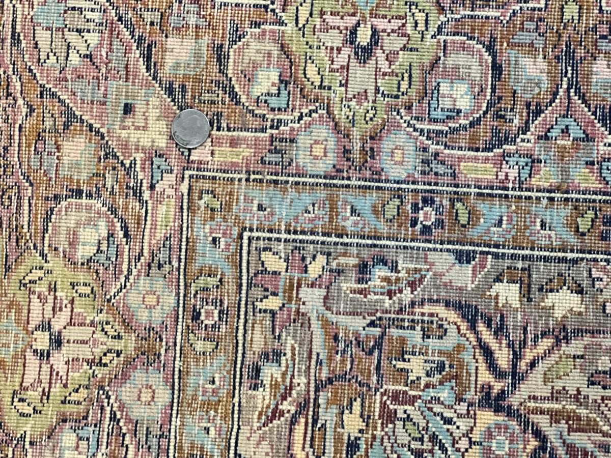 Pak Persian Rug 5x7, Navy Blue Hand Knotted Wool Oriental Carpet 5 x 7 ft, Floral Medallion, Traditional Vintage Pakistani Rug, 225 KPSI - Jewel Rugs, view 10
