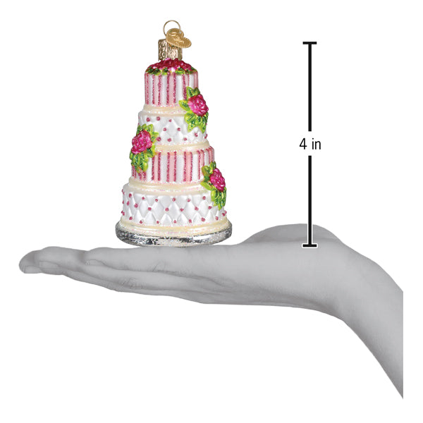 Elegant Wedding Cake Ornament
