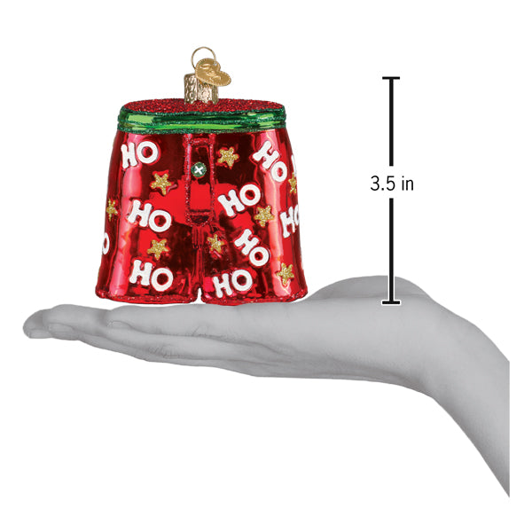 Holiday Boxer Shorts Ornament
