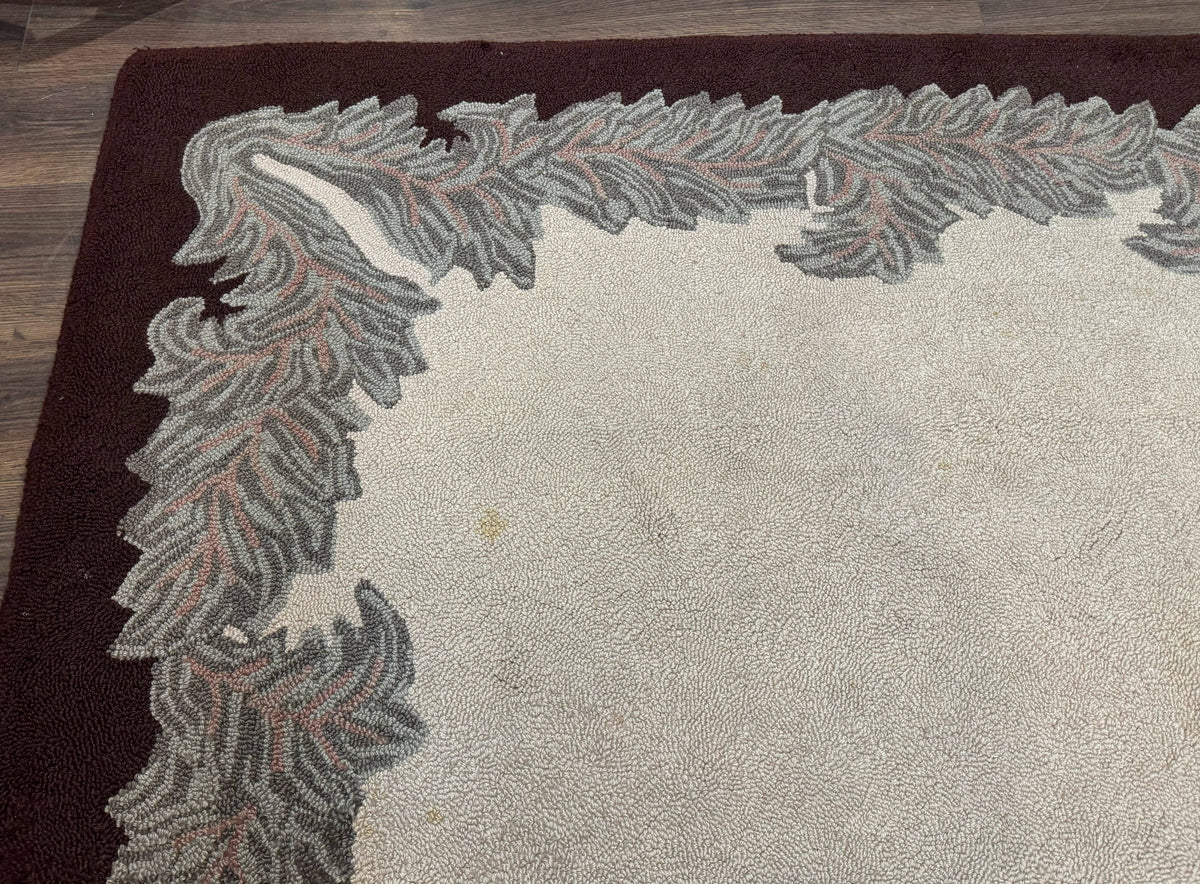 Palace Size American Hooked Rug 11x20 Aubusson Style Ivory - Jewel Rugs, view 7