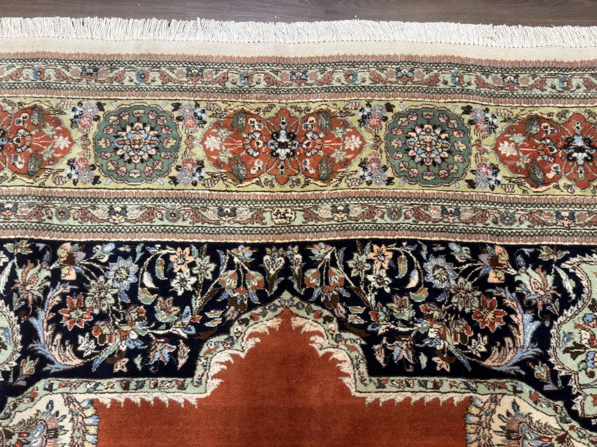 Persian Rug 11x13, Semi Open Field, Soft Wool Pile, Vintage Persian Carpet, Persian Tabriz Tabatabai - Jewel Rugs, view 3