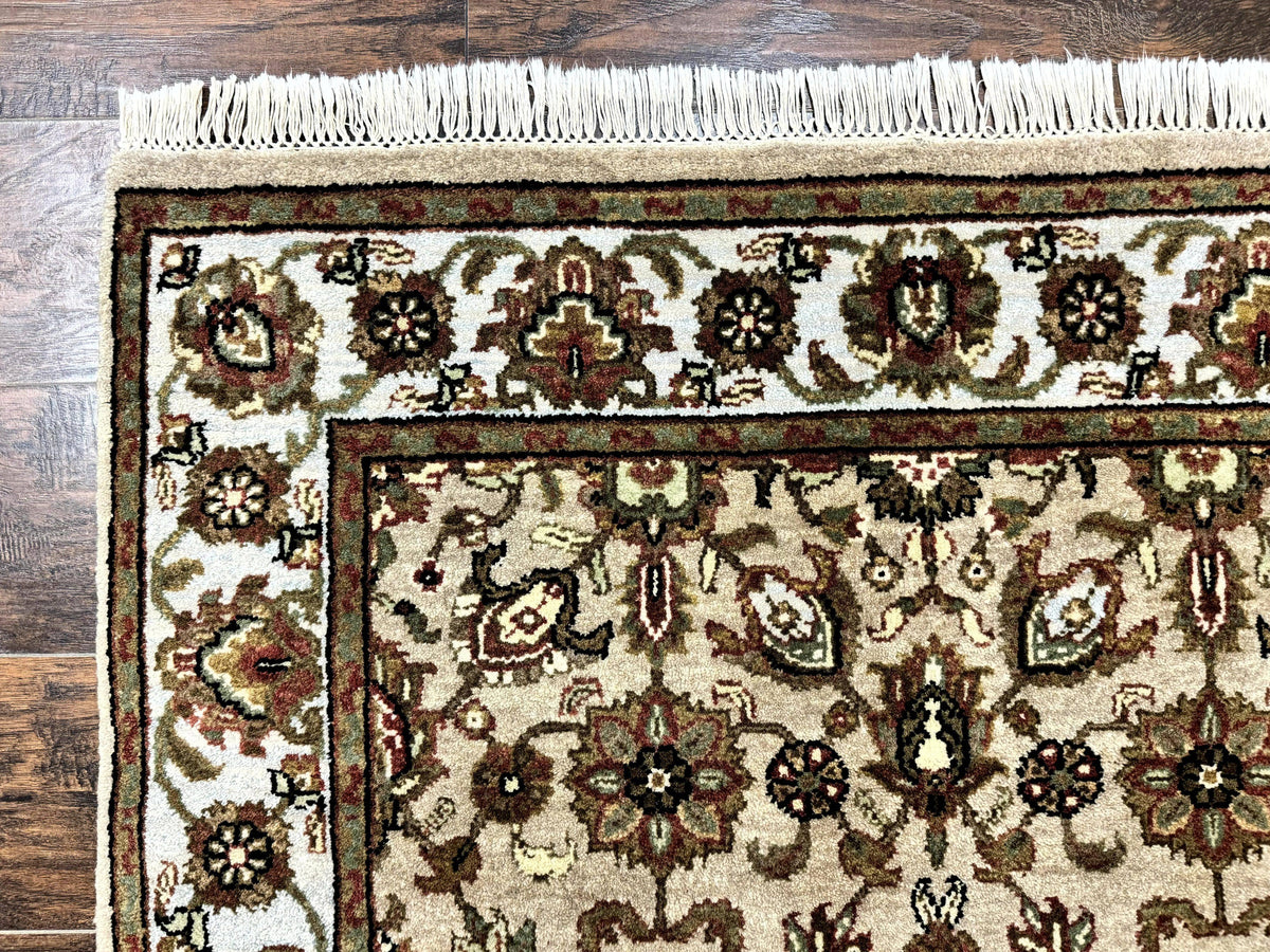 Pak Persian Rug 4x6, Floral Allover Vintage Oriental Carpet, Handmade Wool Rug - Jewel Rugs, view 7