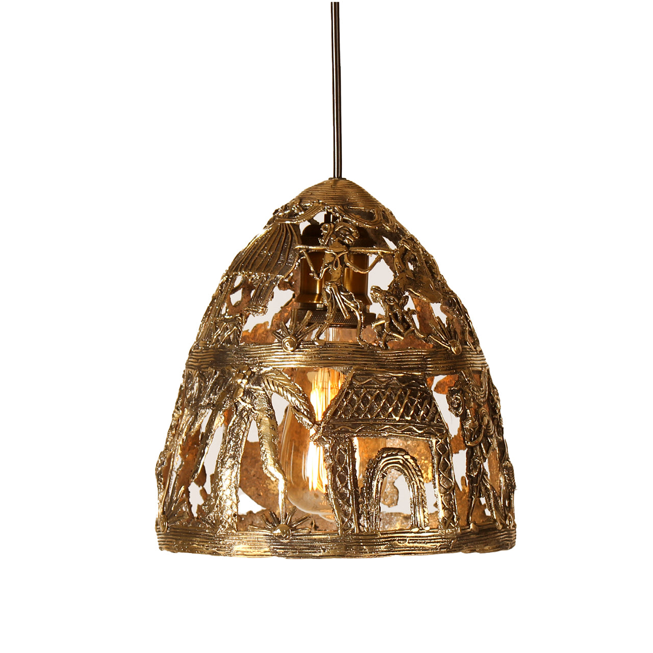 Indian Brass Lamp image 0