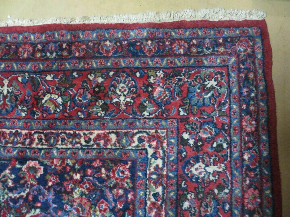 Persian Sarouk Rug 9x12 - Semi Open Field Medallion Carpet - Jewel Rugs, view 8