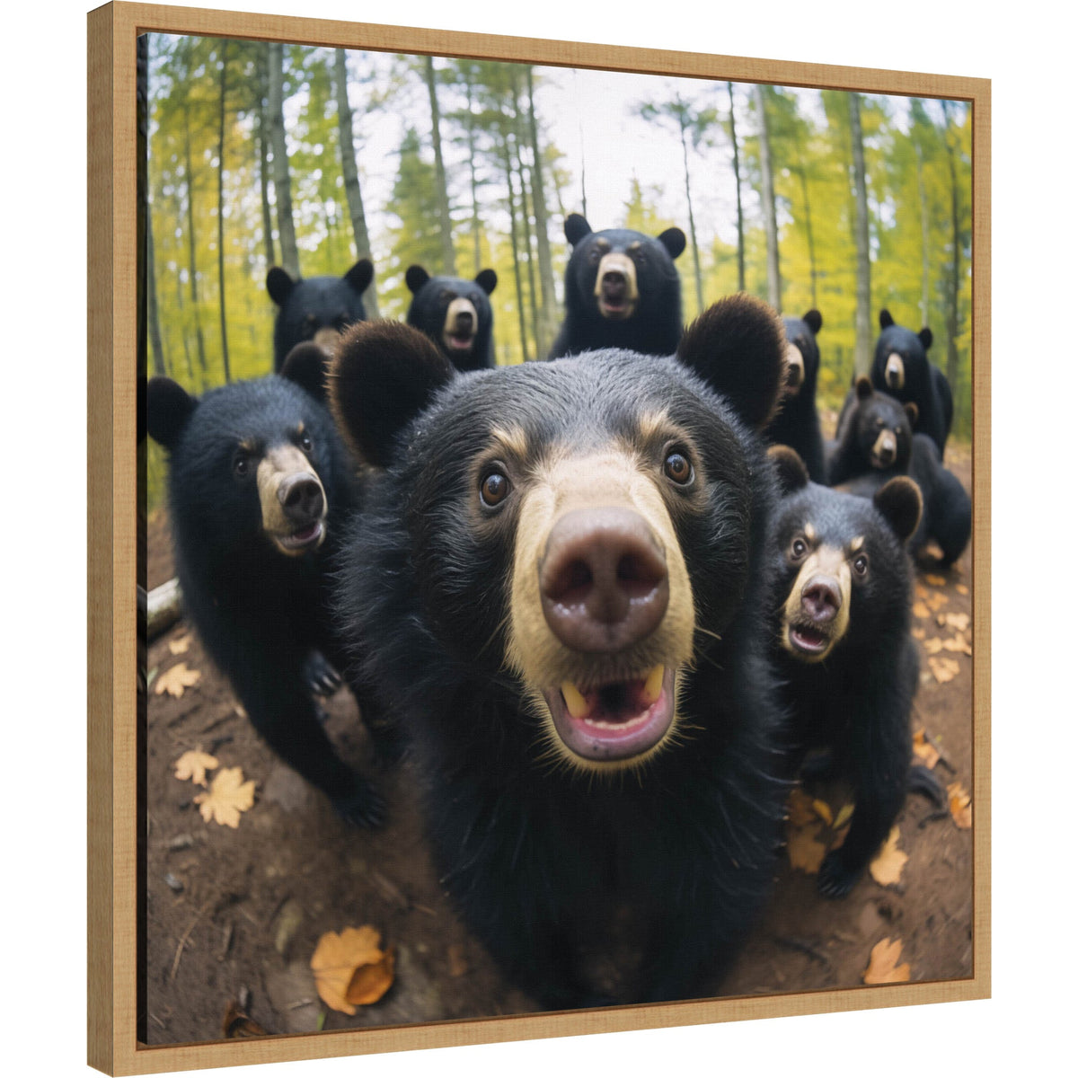 Funny Black Bear Selfie by The Creative Bunch Studio