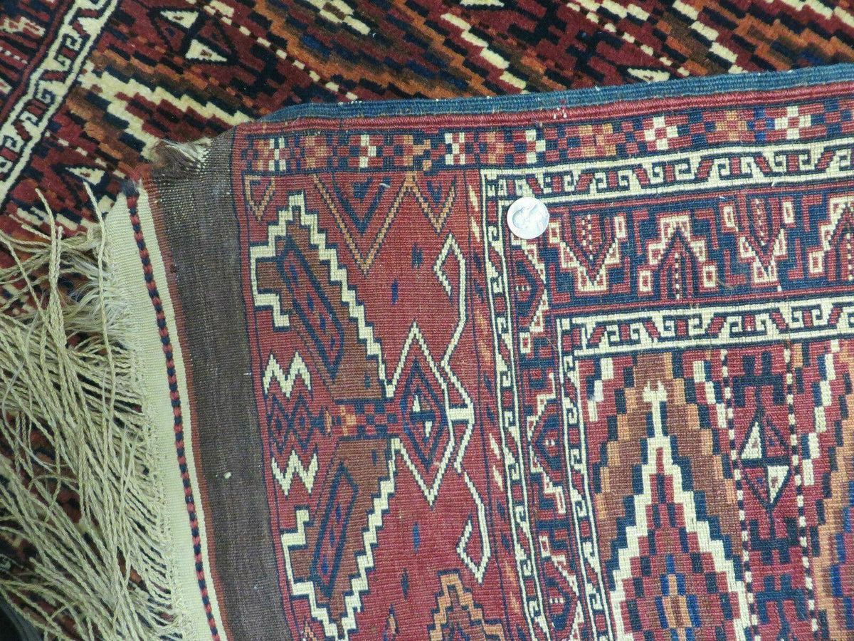 4' X 8' Antique Handmade Russian Bokhara Turkoman Yamud Wool Rug Carpet Nice - Jewel Rugs, view 11
