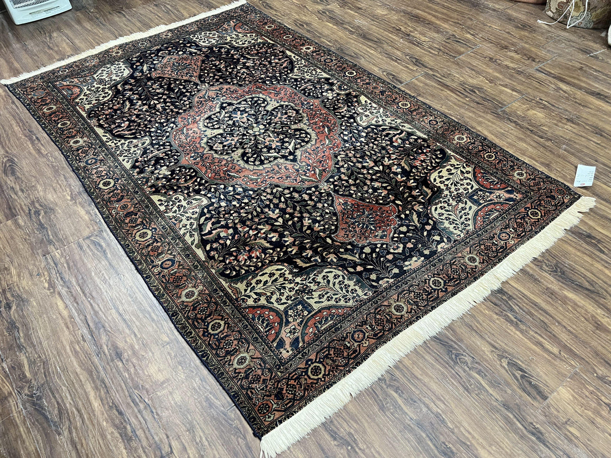 Antique Persian Sarouk Farahan Rug 4x7, Collectible Persian Carpet - Jewel Rugs, view 12