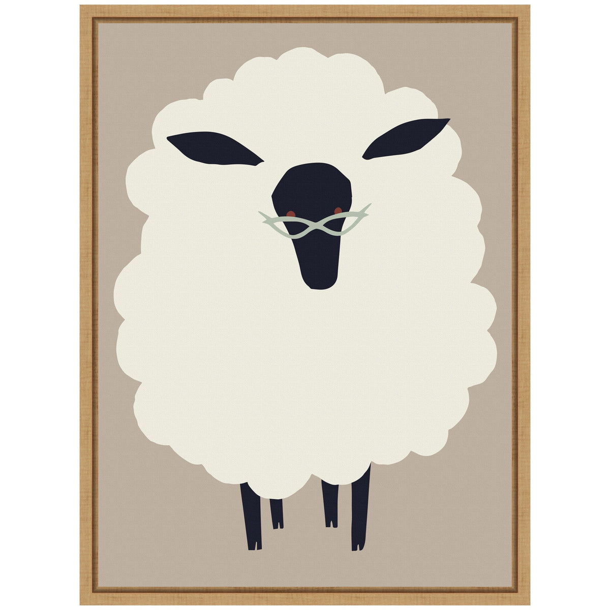 Sylvie Farm Sheep Framed Canvas by Hannah Beisang