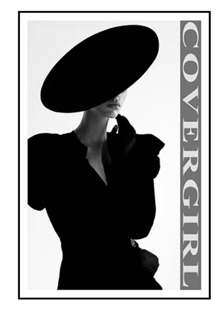 Decorative Black and White Picture Covergirl 31.5X47.24H image 2