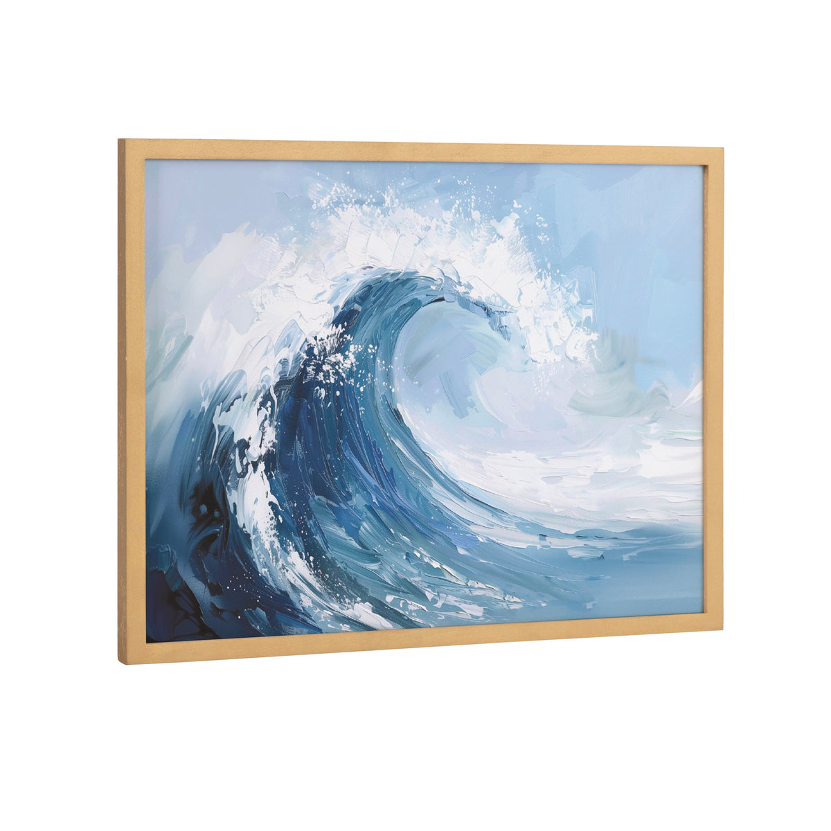 Gallery Abstract Painterly Coastal Ocean Wave Print by The Creative Bunch Studio