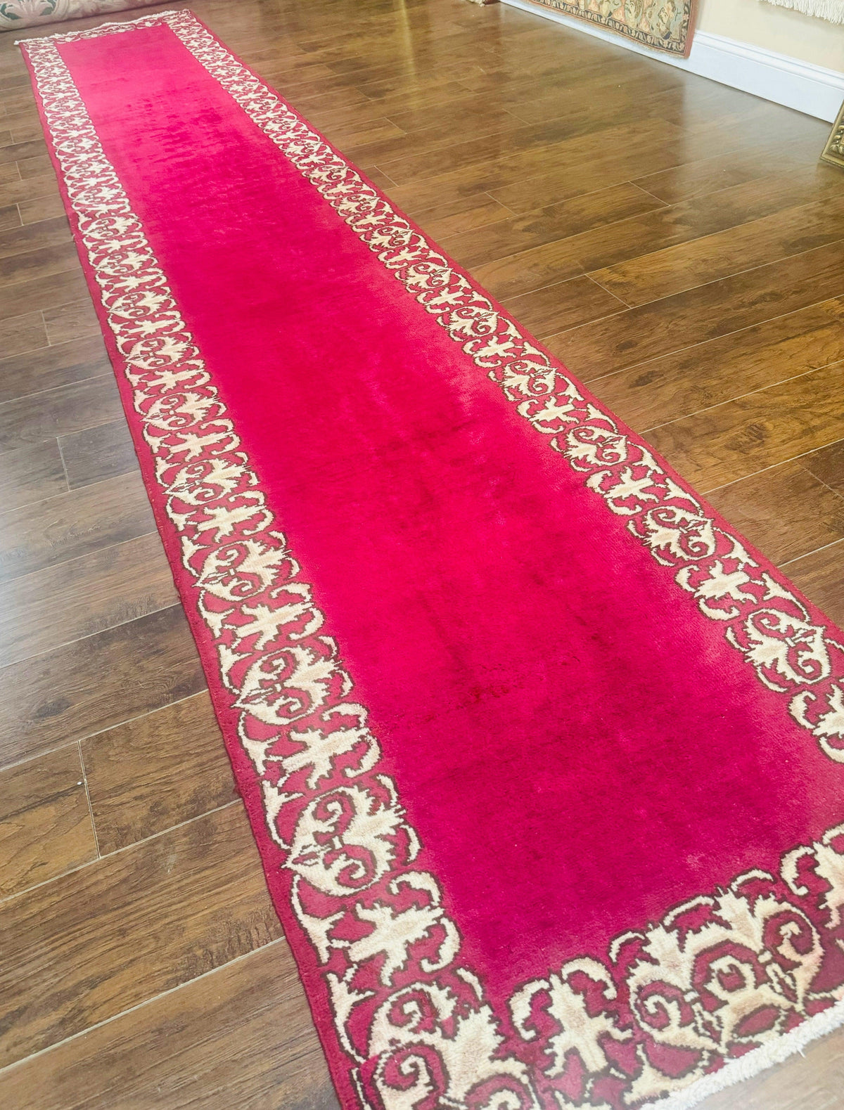 Red Persian Kerman Runner Rug 3x16 - Jewel Rugs, view 3