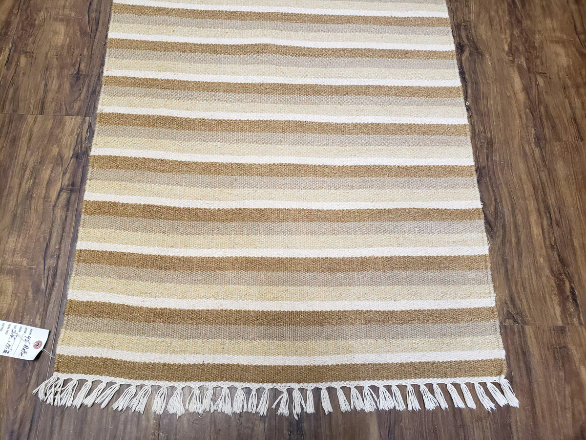 Striped Runner Rug, Flatweave Runner Rug, Hallway Runner, 15 ft Carpet Runner for Hall, Earth Tone Colors, Handmade Hand Woven Farmhouse Rug - Jewel Rugs, view 5