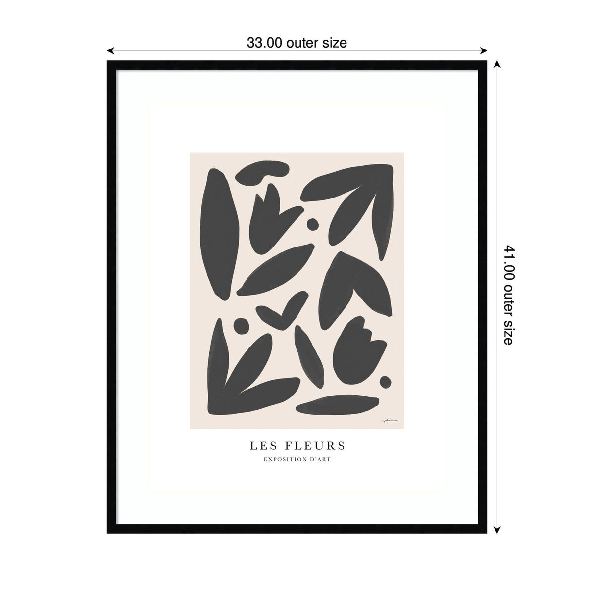 Exposition d Art Les Fleurs by Gabrielly Guedes Framed Wall Art Print