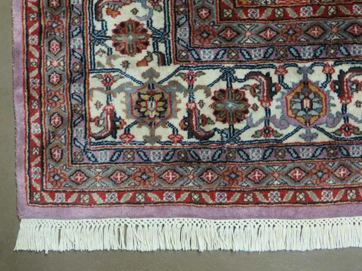 8' X 10' Vintage Fine Handmade India Wool Rug Hand Knotted Carpet Detailed Nice - Jewel Rugs, view 7