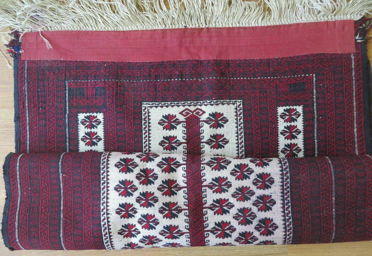 3' X 5' Handmade Fine Knotted Balouch Turkoman Prayer Silk Wool Rug - Jewel Rugs, view 12
