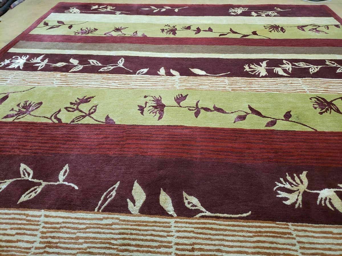 8' X 11' Tibetan Nepal Art Deco Hand Knotted Wool Rug Modern Contemporary Nice - Jewel Rugs, view 4
