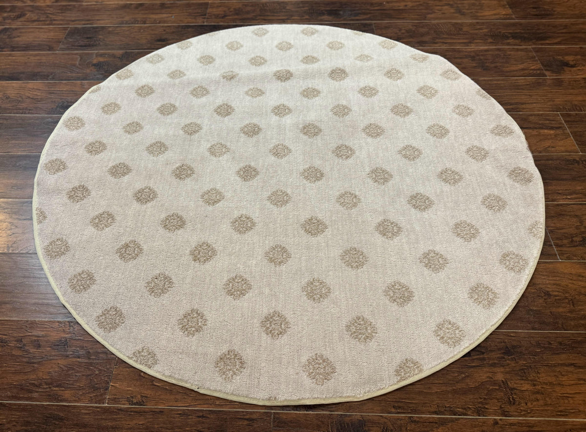 Round Power Loomed Rug 5x5, Contemporary Modern Round Carpet, 5ft Round - Jewel Rugs, view 2
