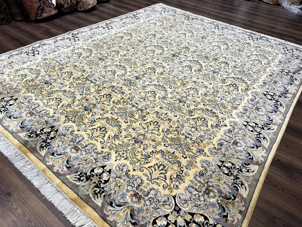 Pak Persian Rug 8x10, Allover Pattern, Fine 225 KPSI, Cream - Jewel Rugs, view 3