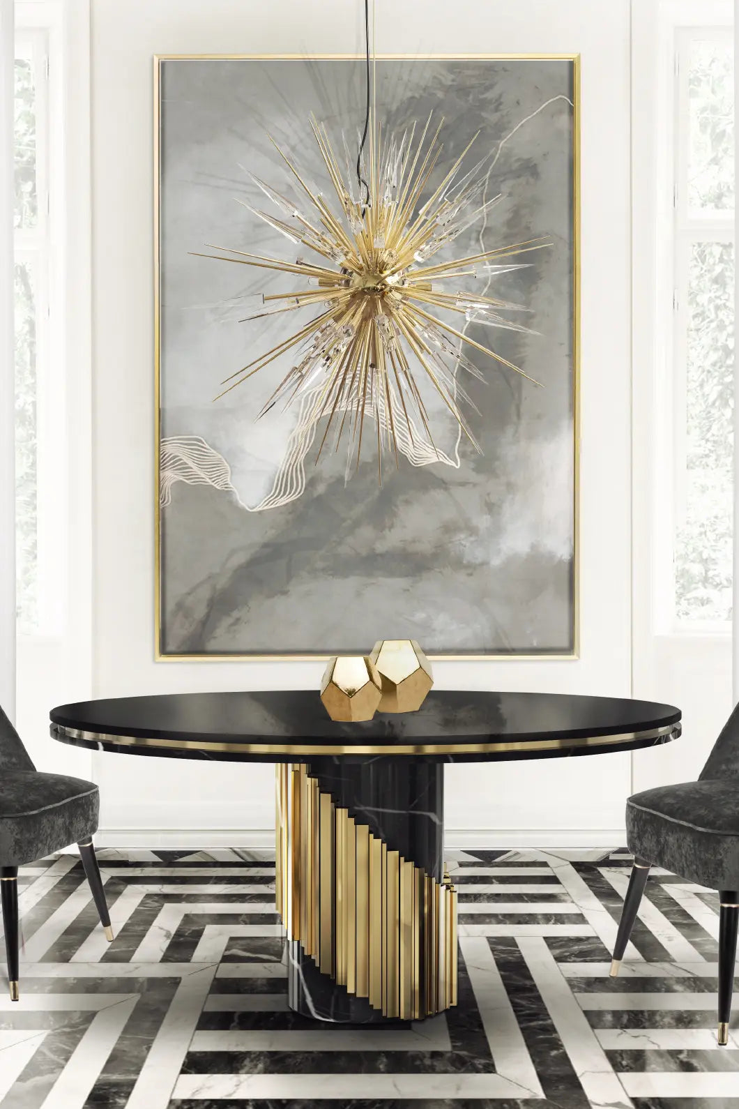 Explosion Marble Suspension Light by Luxxu – view 9