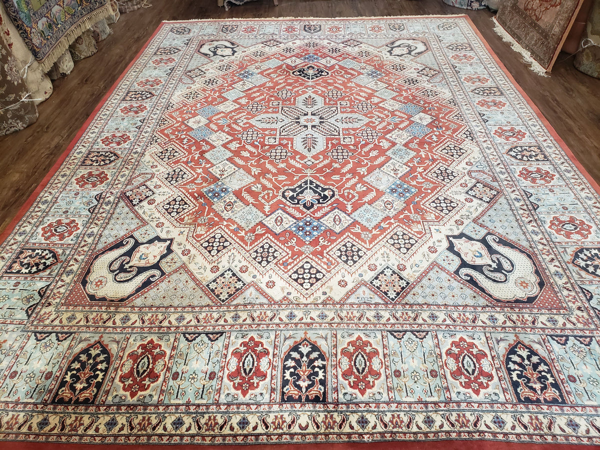 8 x11 Top Quality Veg Dye Turkish Carpet Decorative Handmade Geometric Area Rug - Jewel Rugs, view 2