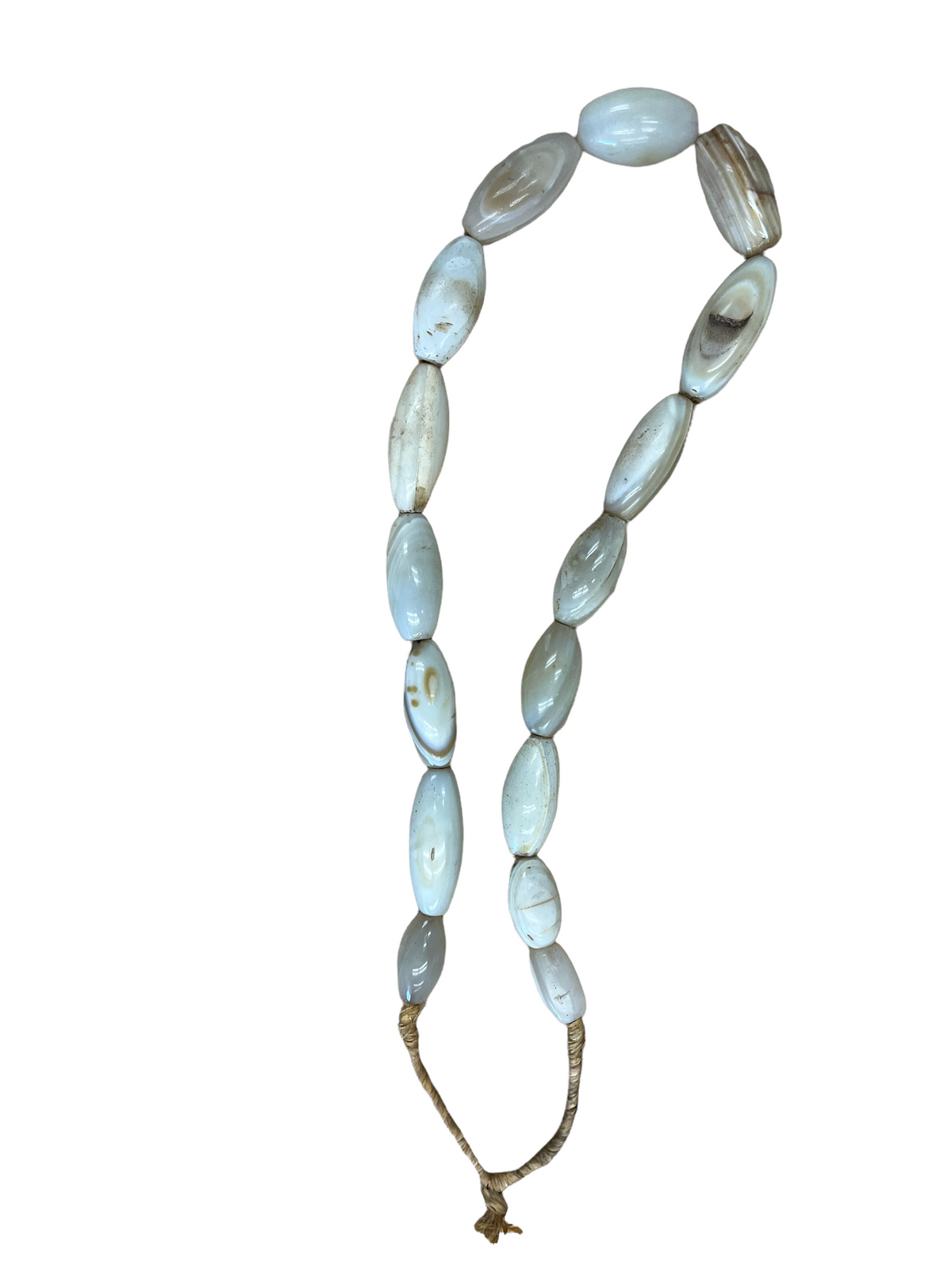 16" Long Large Natural Agate Strand Approx.0.7-2" diameter