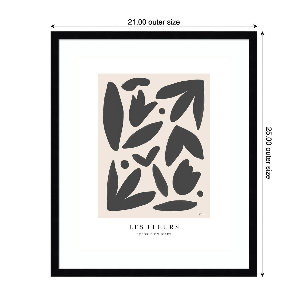 Exposition d Art Les Fleurs by Gabrielly Guedes Framed Wall Art Print