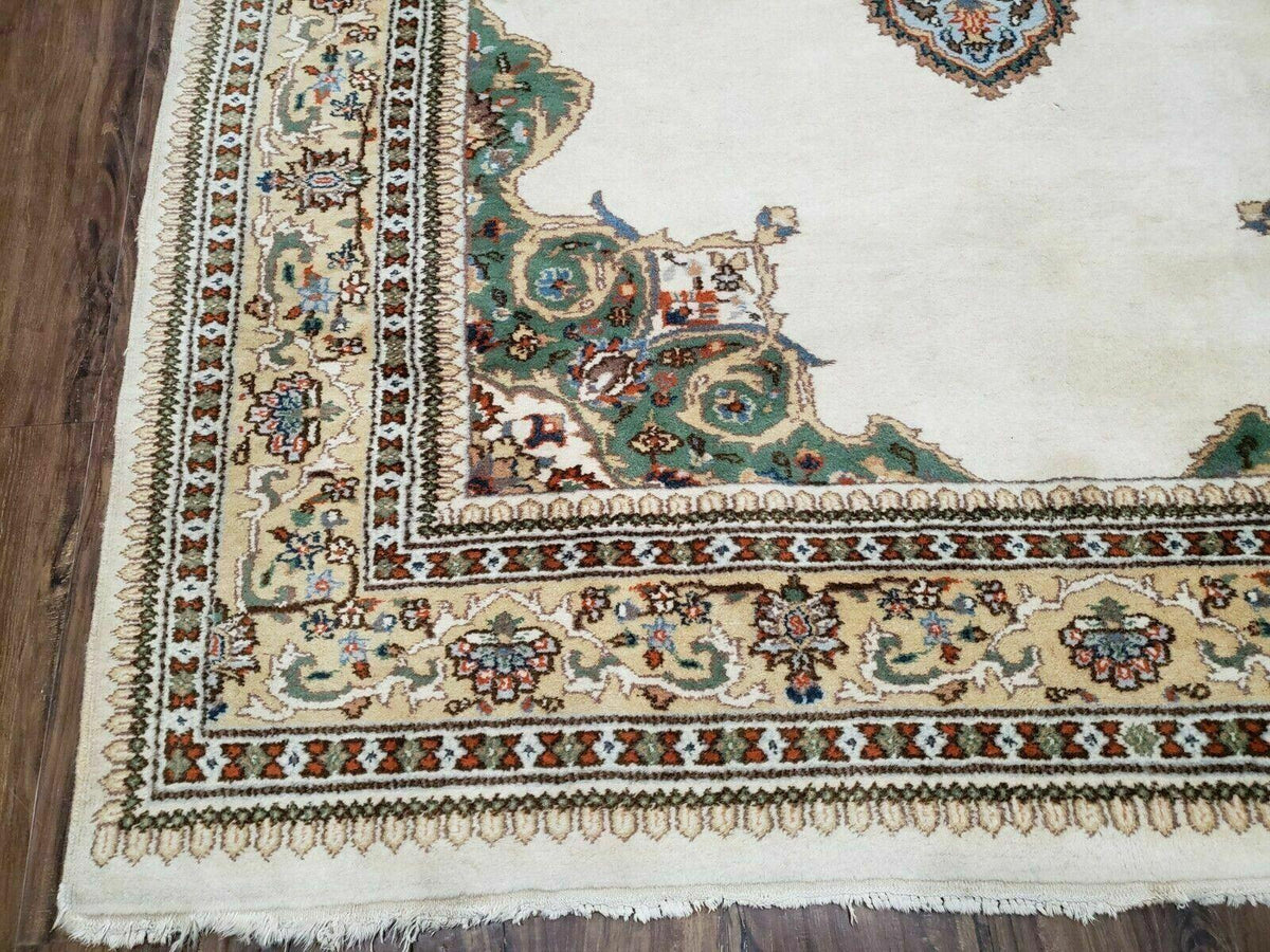 6' X 9' Vintage Handmade India Open Field Tribal Wool Rug Carpet Medallion Nice - Jewel Rugs, view 9