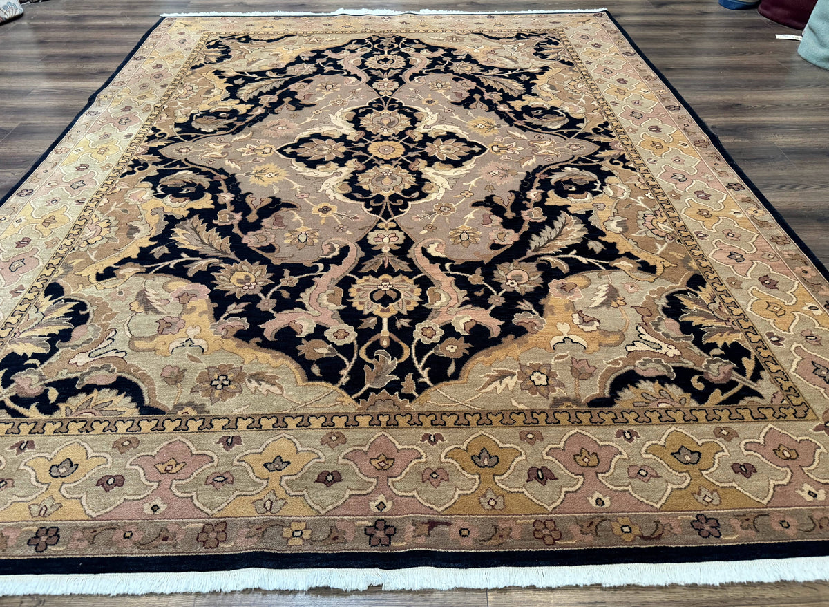 Handmade Wool Rug 8x10, Black & Dark Beige, Nourison, Traditional Rug - Jewel Rugs, view 2