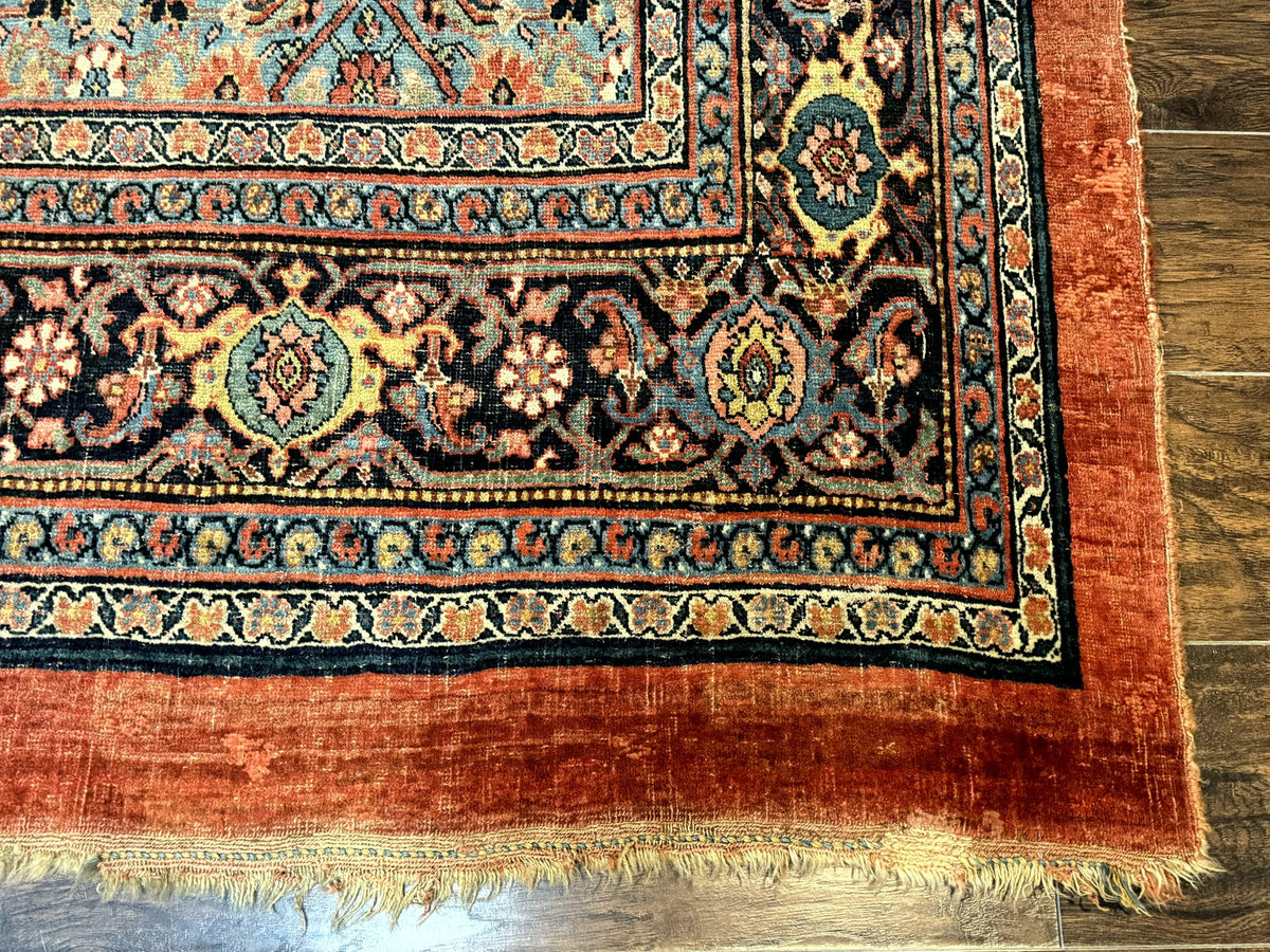 Antique Persian Bijar Rug 7x15 - Jewel Rugs, view 9