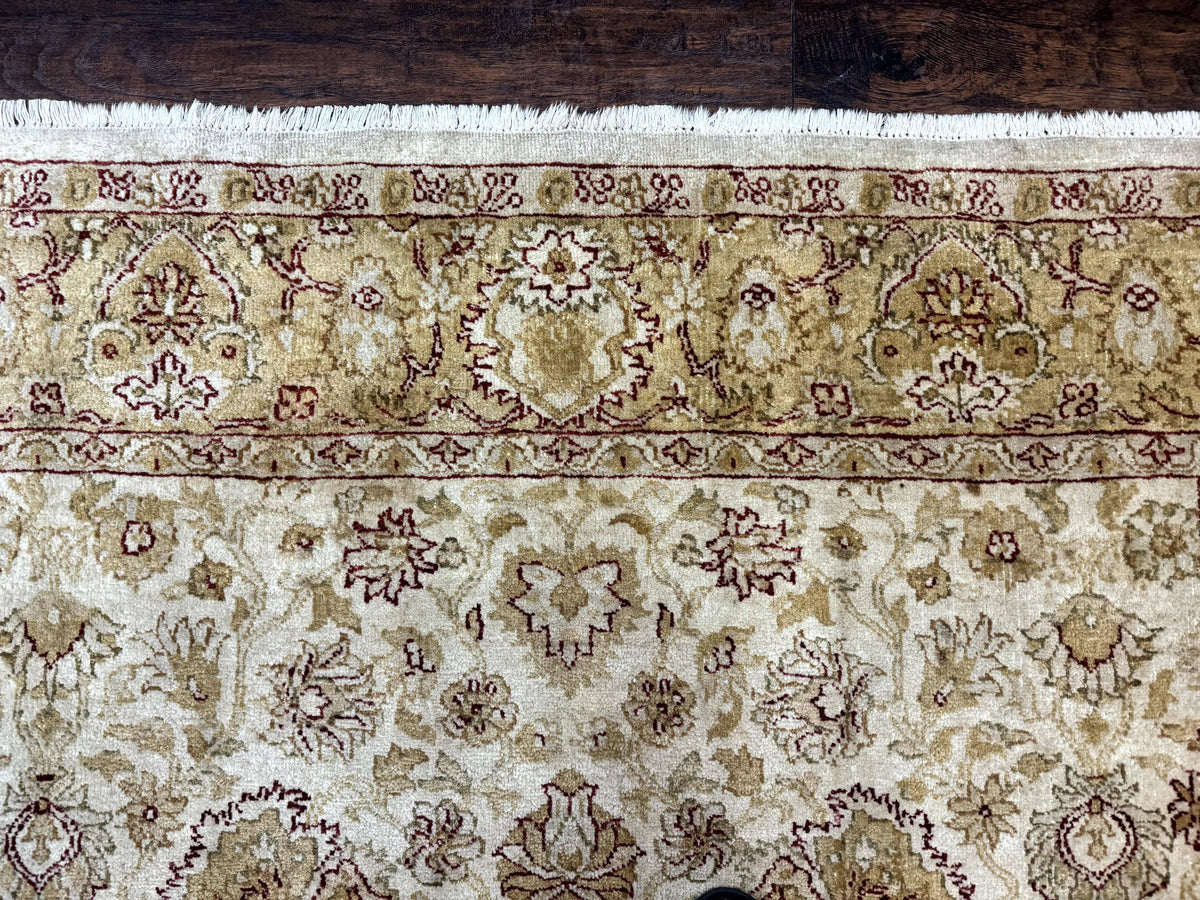 Turkish Oushak Rug 6x9, Vintage, Beige - Jewel Rugs, view 3