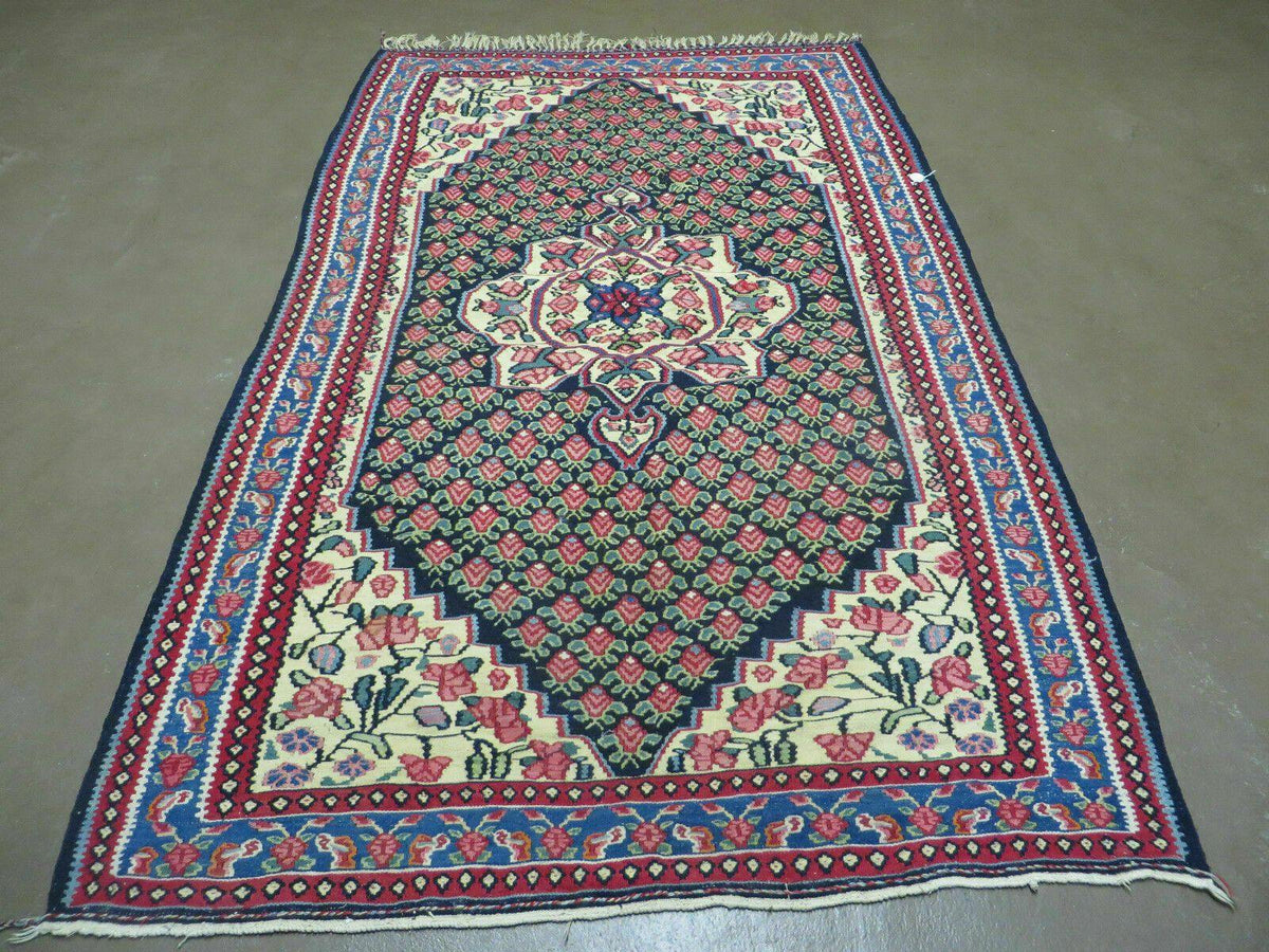 4' X 6' Vintage Handmade Turkish Flat weave Rug Tribal - Jewel Rugs, view 2
