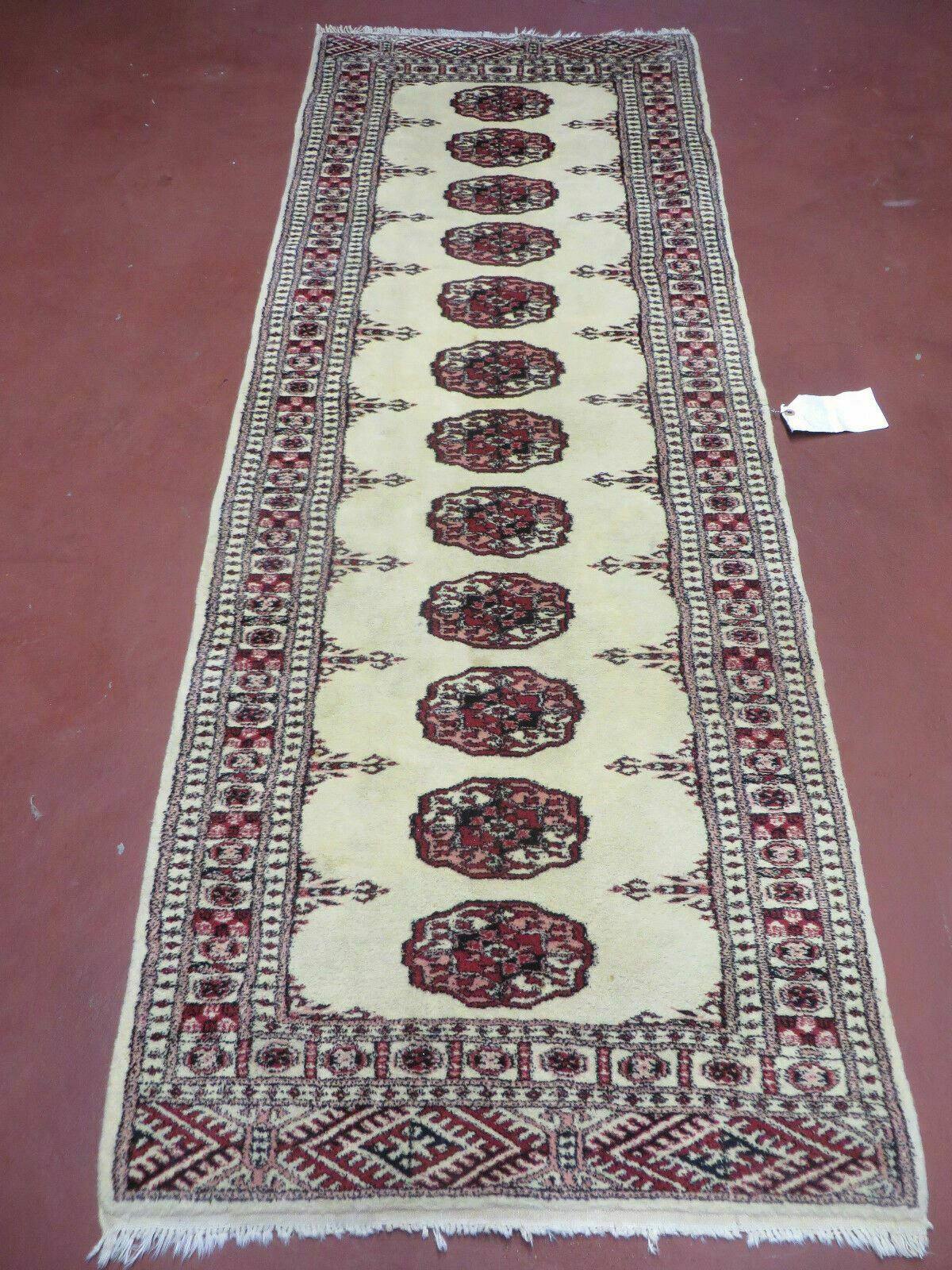 2' 7" x 7' Handmade Finely Knotted Pakistani Turkoman Bokhara Detailed Wool Rug - Jewel Rugs, view 13