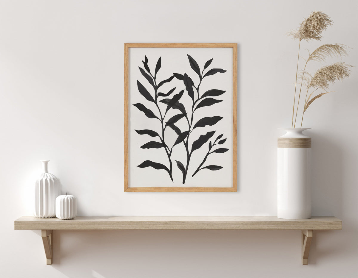 Gallery Modern Botanical Matisse Inspired Silhouette Print by The Creative Bunch Studio