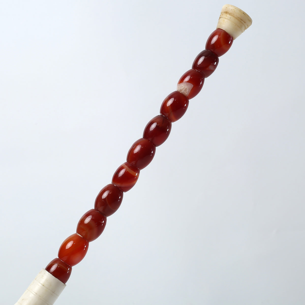 Approx. 13" Long Agate Calligraphy Brush Natural Garnet
