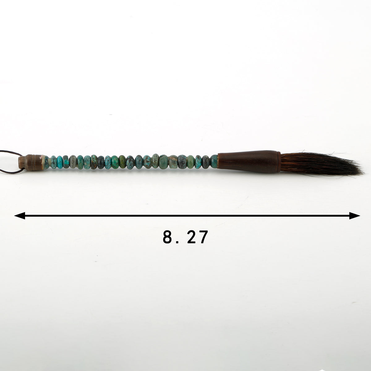 8" Calligraphy Brush with Turquoise Small