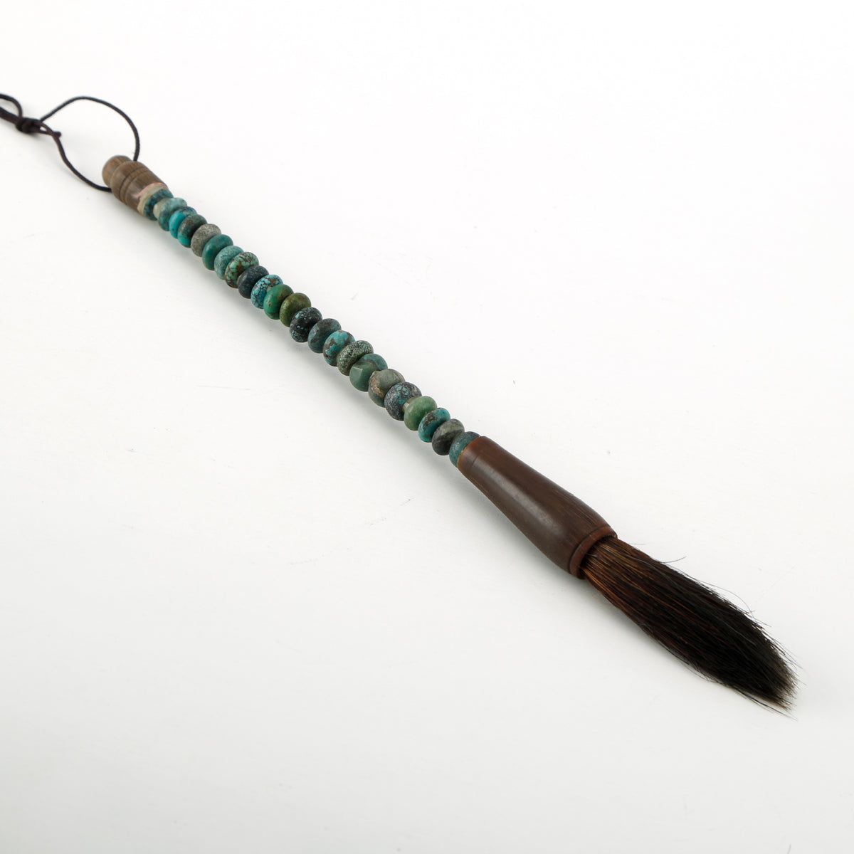 8" Calligraphy Brush with Turquoise Small