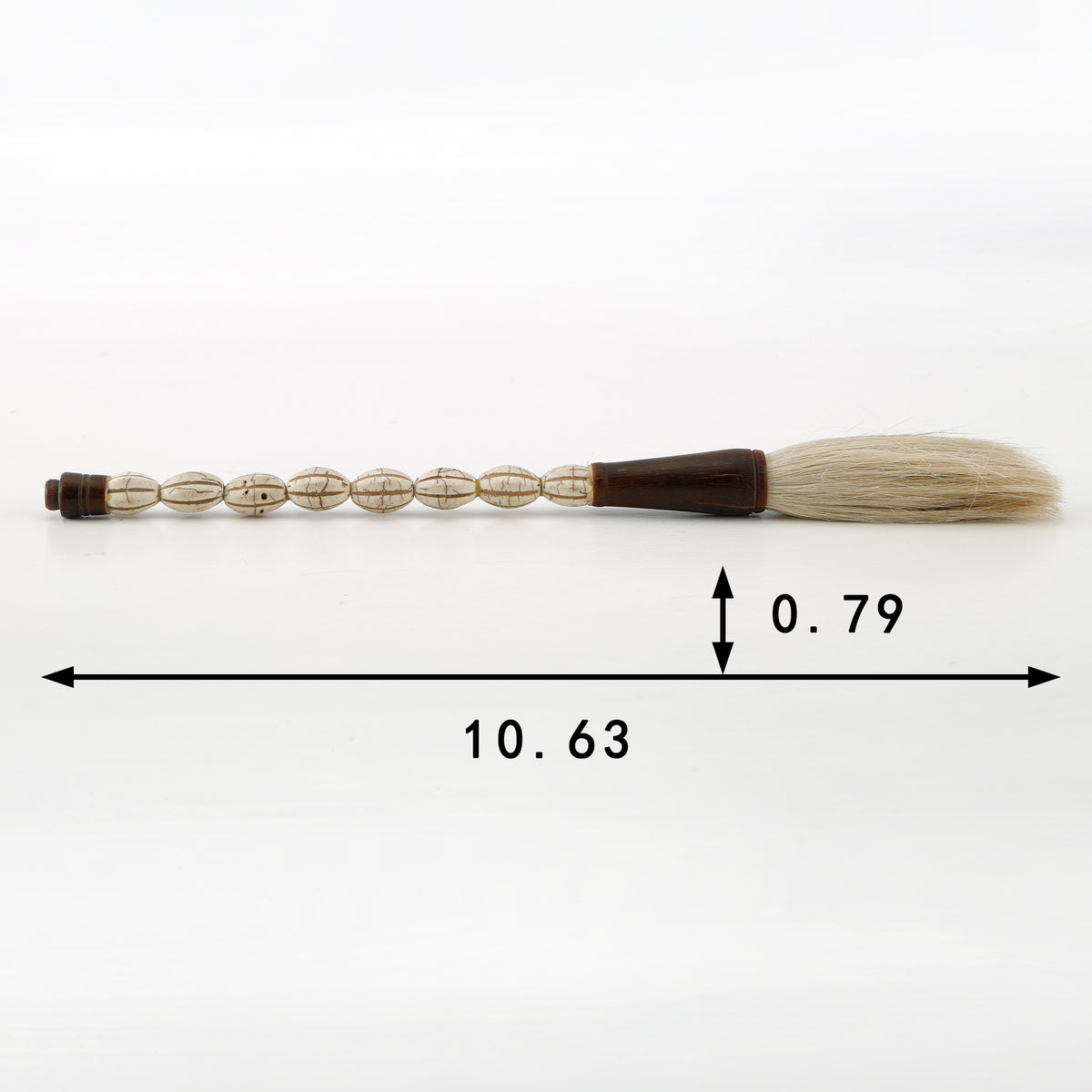 10" Calligraphy Brush Coral White